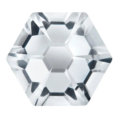 Preciosa Hotfix Flat Back Crystals Hexagon (MAXIMA) Crystal - Bluestreak Crystals