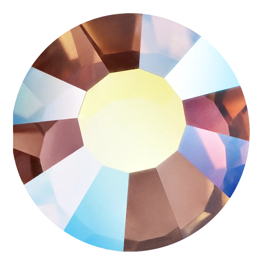 Preciosa Hotfix Flat Back Crystals (MAXIMA) Dusty Rose AB - Bluestreak Crystals