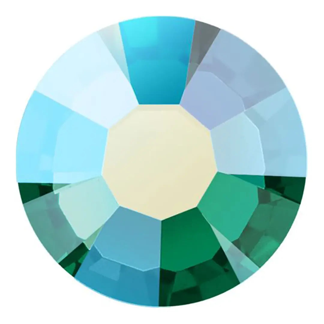 Preciosa Hotfix Flat Back Crystals (MAXIMA) Emerald AB - Bluestreak Crystals