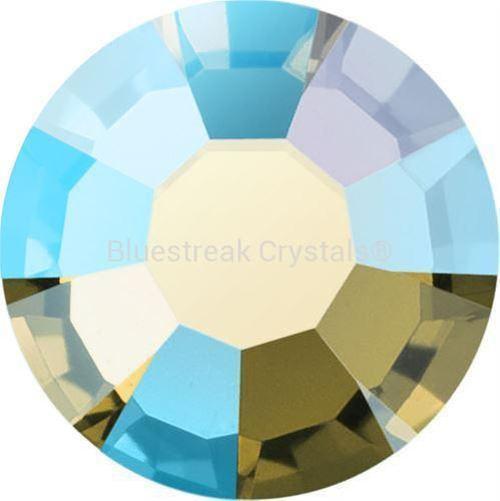 Preciosa Hotfix Flat Back Crystals (MAXIMA) Gold Beryl AB-Preciosa Hotfix Flatback Crystals-SS8 (2.4mm) - Pack of 50-Bluestreak Crystals