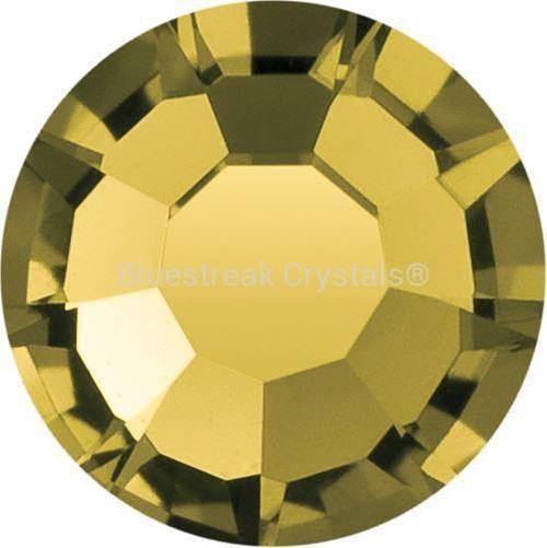 Preciosa Hotfix Flat Back Crystals (MAXIMA) Gold Beryl-Preciosa Hotfix Flatback Crystals-SS6 (2.0mm) - Pack of 50-Bluestreak Crystals