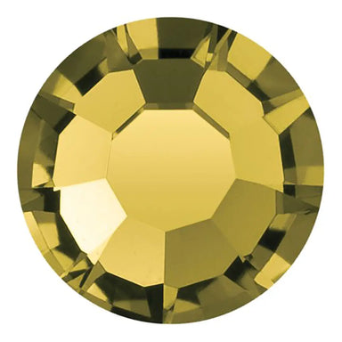 Preciosa Hotfix Flat Back Crystals (MAXIMA) Gold Beryl - Bluestreak Crystals