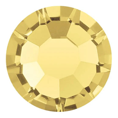 Preciosa Hotfix Flat Back Crystals (MAXIMA) Light Topaz - Bluestreak Crystals