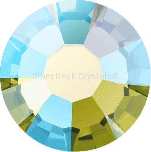 Preciosa Hotfix Flat Back Crystals (MAXIMA) Olivine AB-Preciosa Hotfix Flatback Crystals-SS6 (2.0mm) - Pack of 50-Bluestreak Crystals