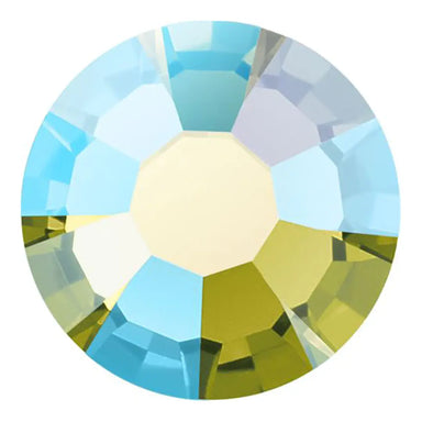 Preciosa Hotfix Flat Back Crystals (MAXIMA) Olivine AB - Bluestreak Crystals