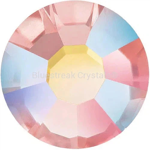 Preciosa Hotfix Flat Back Crystals (MAXIMA) Rose Peach AB-Preciosa Hotfix Flatback Crystals-SS6 (2.0mm) - Pack of 50-Bluestreak Crystals