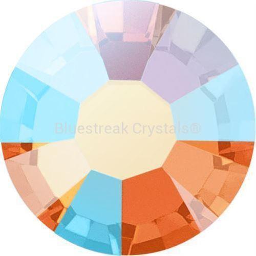 Preciosa Hotfix Flat Back Crystals (MAXIMA) Sun AB-Preciosa Hotfix Flatback Crystals-SS6 (2.0mm) - Pack of 50-Bluestreak Crystals