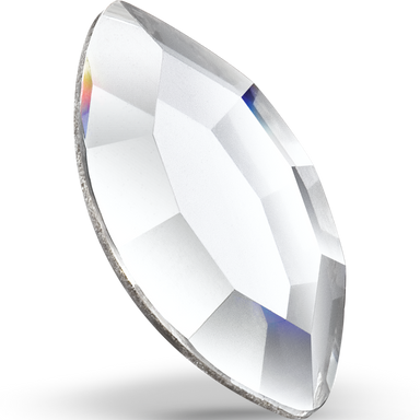 Preciosa Flat Back Crystals Non Hotfix Navette (MAXIMA) Crystal - Bluestreak Crystals