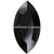 Preciosa Hotfix Flat Back Crystals Navette (MAXIMA) Jet-Preciosa Hotfix Flatback Crystals-4x2mm - Pack of 20-Bluestreak Crystals