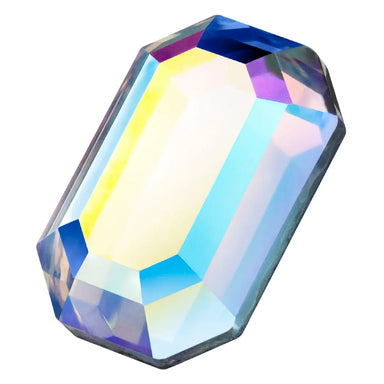 Preciosa Hotfix Flat Back Crystals Octagon (MAXIMA) Crystal AB - Bluestreak Crystals