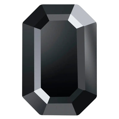 Preciosa Hotfix Flat Back Crystals Octagon (MAXIMA) Jet - Bluestreak Crystals