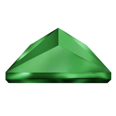 Preciosa Hotfix Flat Back Crystals Pyramid (MAXIMA) Emerald - Bluestreak Crystals