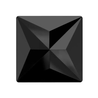 Preciosa Hotfix Flat Back Crystals Pyramid (MAXIMA) Jet - Bluestreak Crystals