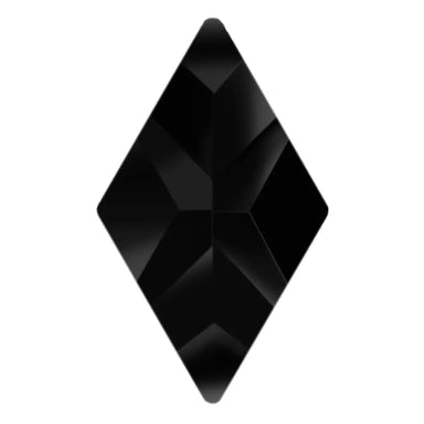 Preciosa Hotfix Flat Back Crystals Rhombus (MAXIMA) Jet - Bluestreak Crystals
