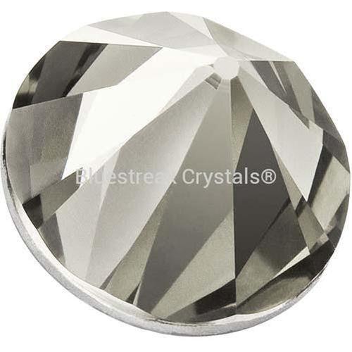 Preciosa Hotfix Flat Back Crystals Spike Cone (MAXIMA) Black Diamond-Preciosa Hotfix Flatback Crystals-SS29 (6.25mm) - Pack of 4-Bluestreak Crystals