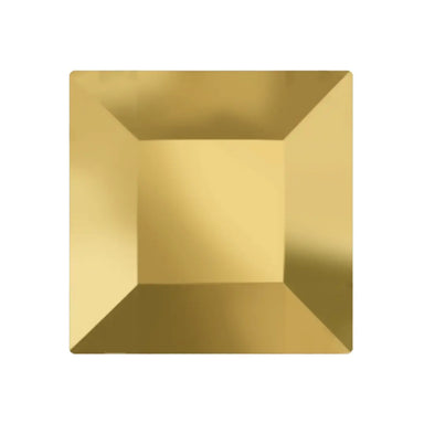 Preciosa Hotfix Flat Back Crystals Square (MAXIMA) Crystal Aurum - Bluestreak Crystals