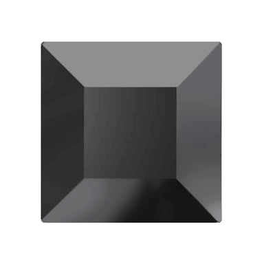 Preciosa Hotfix Flat Back Crystals Square (MAXIMA) Jet Hematite - Bluestreak Crystals
