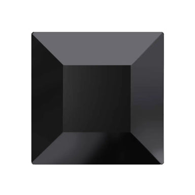Preciosa Hotfix Flat Back Crystals Square (MAXIMA) Jet - Bluestreak Crystals