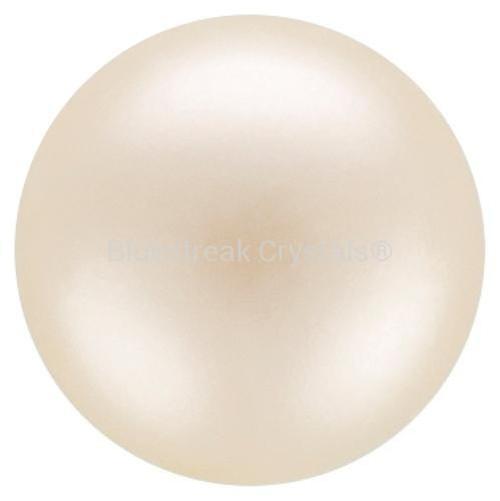 Preciosa Pearls Button (Half Drilled) Cream-Preciosa Pearls-6mm - Pack of 10-Bluestreak Crystals