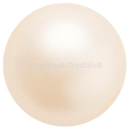 Preciosa Pearls Button (Half Drilled) Creamrose-Preciosa Pearls-6mm - Pack of 10-Bluestreak Crystals