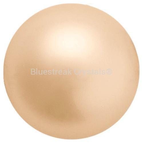Preciosa Pearls Button (Half Drilled) Gold-Preciosa Pearls-6mm - Pack of 10-Bluestreak Crystals