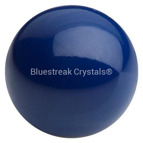 Preciosa Pearls Button (Half Drilled) Navy Blue-Preciosa Pearls-6mm - Pack of 10-Bluestreak Crystals