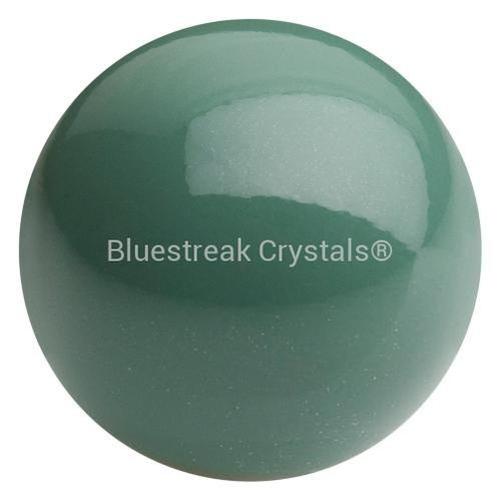 Preciosa Pearls Button (Half Drilled) Sage-Preciosa Pearls-6mm - Pack of 10-Bluestreak Crystals