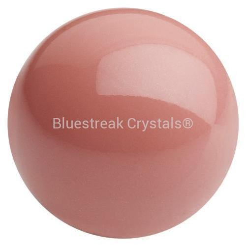 Preciosa Pearls Button (Half Drilled) Salmon Rose-Preciosa Pearls-6mm - Pack of 10-Bluestreak Crystals