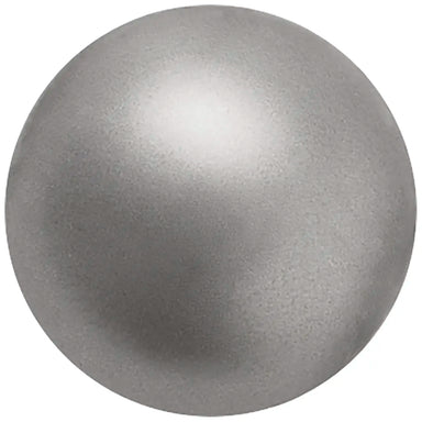 Preciosa Pearls Round (Half Drilled) Dark Grey - Bluestreak Crystals