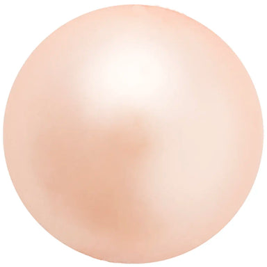 Preciosa Pearls Round (Half Drilled) Peach - Bluestreak Crystals