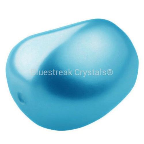 Preciosa Pearls Elliptic Aqua Blue-Preciosa Pearls-11x9.5mm - Pack of 10-Bluestreak Crystals