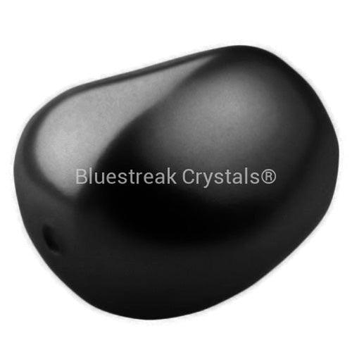 Preciosa Pearls Elliptic Magic Black-Preciosa Pearls-11x9.5mm - Pack of 10-Bluestreak Crystals