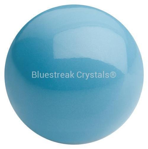 Preciosa Pearls Round (Half Drilled) Aqua Blue-Preciosa Pearls-4mm - Pack of 10-Bluestreak Crystals