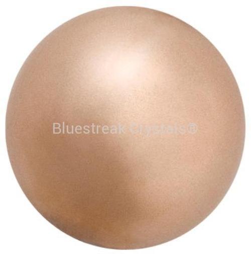 Preciosa Pearls Round (Half Drilled) Bronze-Preciosa Pearls-4mm - Pack of 10-Bluestreak Crystals