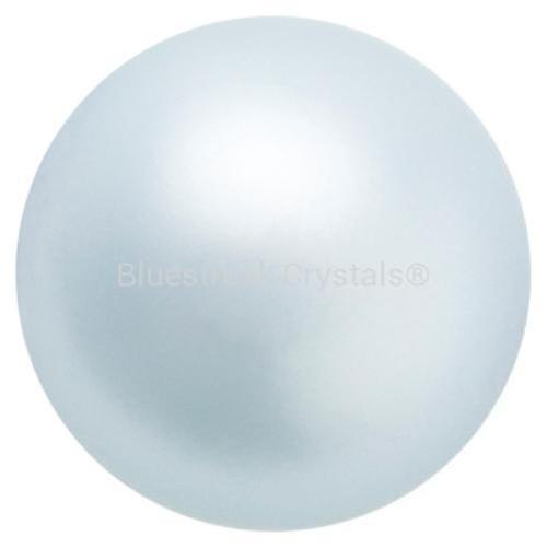 Preciosa Pearls Round (Half Drilled) Light Blue-Preciosa Pearls-4mm - Pack of 10-Bluestreak Crystals