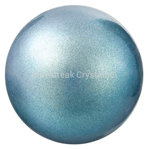 Preciosa Pearls Round (Half Drilled) Pearlescent Blue-Preciosa Pearls-4mm - Pack of 10-Bluestreak Crystals