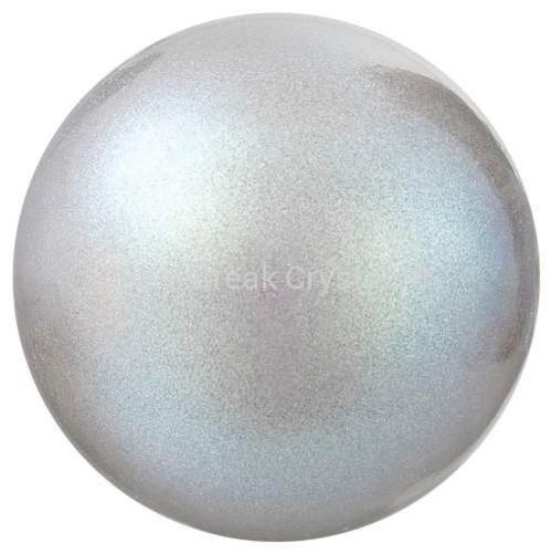 Preciosa Pearls Round (Half Drilled) Pearlescent Grey-Preciosa Pearls-4mm - Pack of 10-Bluestreak Crystals