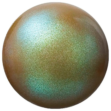 Preciosa Pearls Round (Half Drilled) Pearlescent Khaki - Bluestreak Crystals