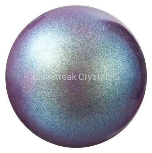 Preciosa Pearls Round (Half Drilled) Pearlescent Violet-Preciosa Pearls-4mm - Pack of 10-Bluestreak Crystals