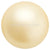 Preciosa Pearls Round (Half Drilled) Vanilla-Preciosa Pearls-4mm - Pack of 10-Bluestreak Crystals
