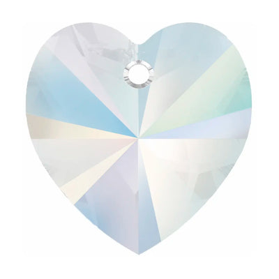 Preciosa Pendants Heart Crystal AB - Bluestreak Crystals