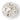 Preciosa Rondelle Bead Ball Silver Plated - Bluestreak Crystals