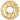Preciosa Rondelle Bead Round Gold Plated - Bluestreak Crystals