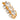 Preciosa Rondelle Bead Tube Gold Plated - Bluestreak Crystals
