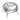 Preciosa Rose Pins Silver - Bluestreak Crystals