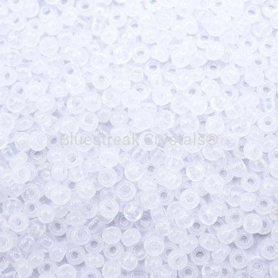 Preciosa Seed Beads Rocaille Alabaster White - Bluestreak Crystals