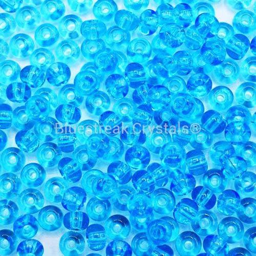 Preciosa Seed Beads Rocaille Aquamarine-Preciosa Seed Beads-6/0 - 20g-Bluestreak Crystals