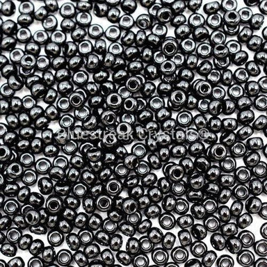 Preciosa Seed Beads Rocaille Black - Bluestreak Crystals