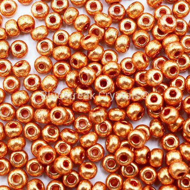Preciosa Seed Beads Rocaille Copper Metallic - Bluestreak Crystals