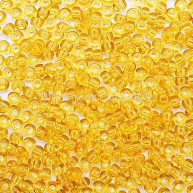 Preciosa Seed Beads Rocaille Light Topaz - Bluestreak Crystals